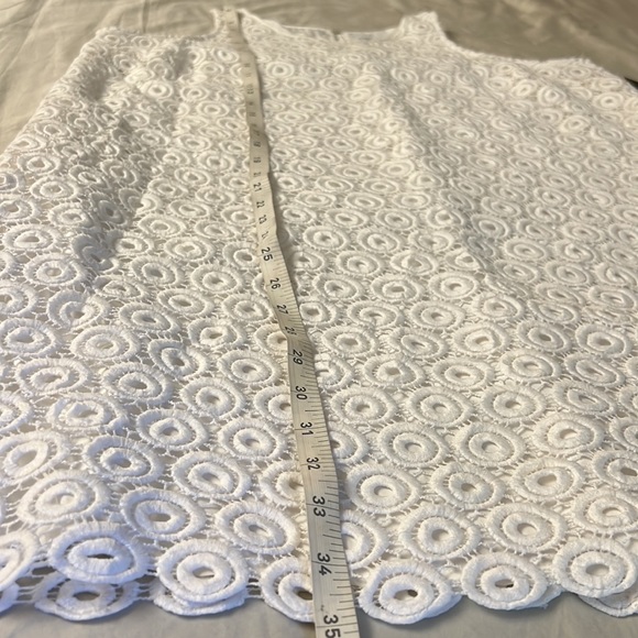 Crown & lvy White Lace Mini Dress Size L NWT - Picture 8 of 13